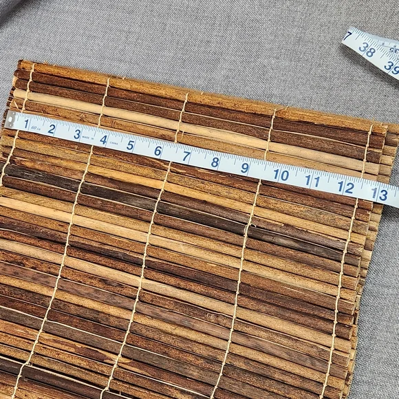 Zanzibar Wood Set of 4 Brown  Placemats. Was Used With A Tiki Set . - Picture 5 of 5